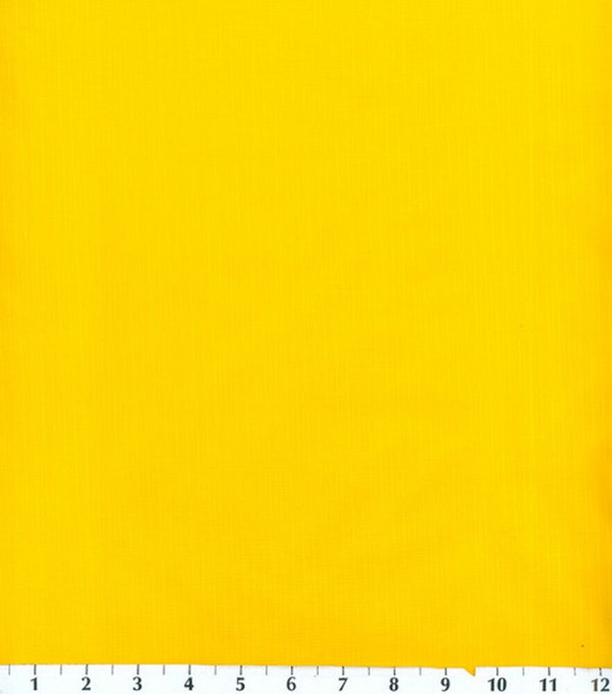 59" Solid Ripstop Nylon Fabric by Happy Value, Yellow, swatch
