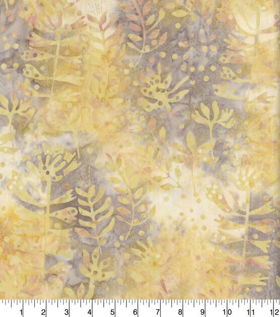 Garden Life Neutral Batik Cotton Fabric, , hi-res, image 2