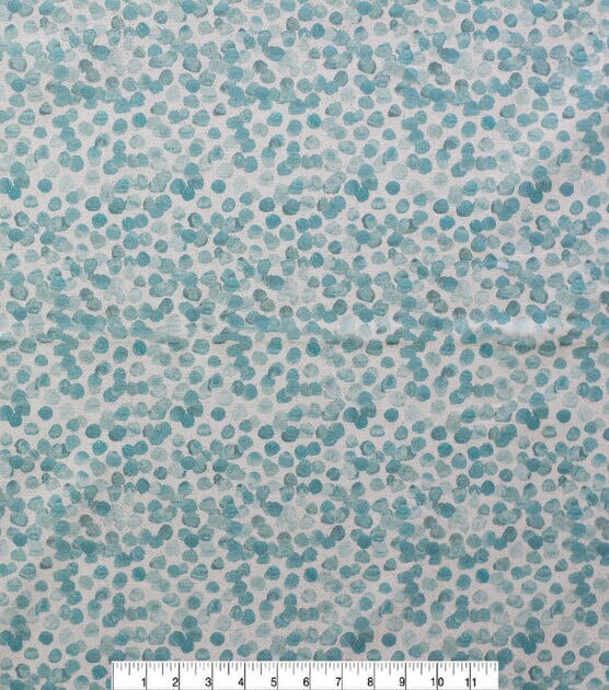 Teal Dots Quilt Glitter Cotton Fabric by Keepsake Calico | JOANN