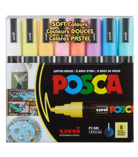 Uniball POSCA PC-5M (PC-5M) Assorted Colours In A Pack Kit Of 16