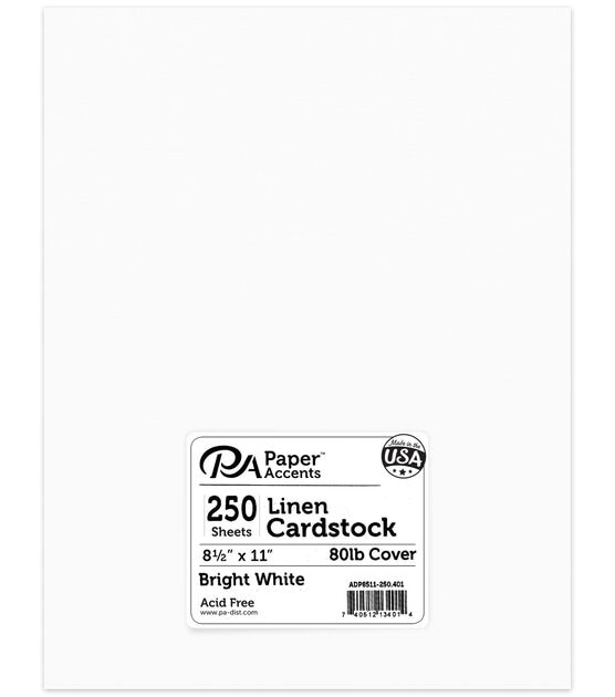 White Card Stock Paper | 8.5 x 11 inch Thick Heavy Weight Smooth Cardstock | 50 Sheets per Pack | 80lb Cover (216gsm)