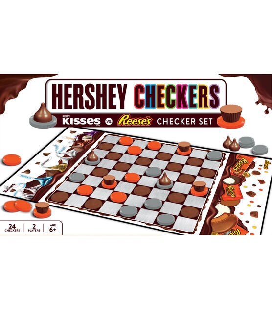 MasterPieces 33ct Hershey Kisses vs Reese Checkers Licensed Board Game