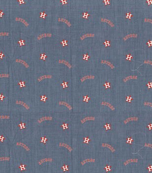 MLB HOUSTON ASTROS Striped Print Baseball 100% Cotton Fabric -  Norway