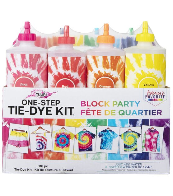  Tulip One-Step Tie-Dye Kit Party Supplies, 18 Bottles