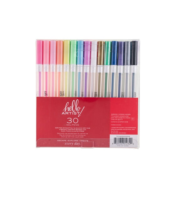 Hello, Artist! Assorted Color Gel Pen Set 30pc