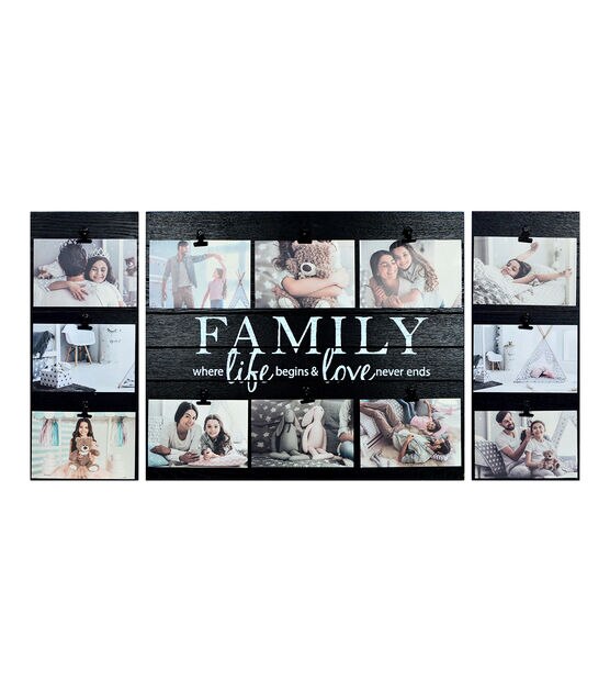Collage Frame with Clips 4''x6'' Family