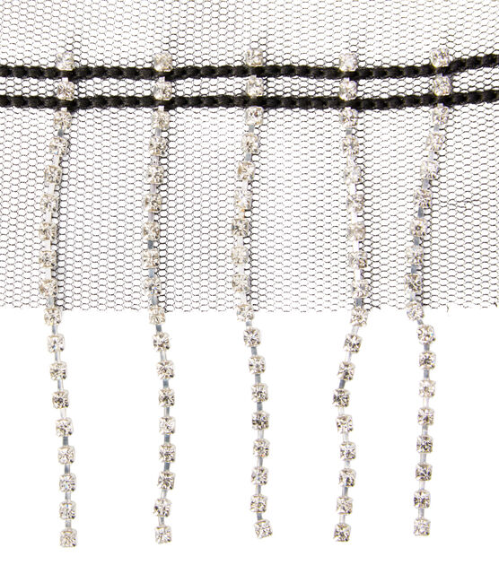 Rhinestone Chain Rhinestone Fringe Trim Cuttable Crafts Chain for Clothing  Handbag 