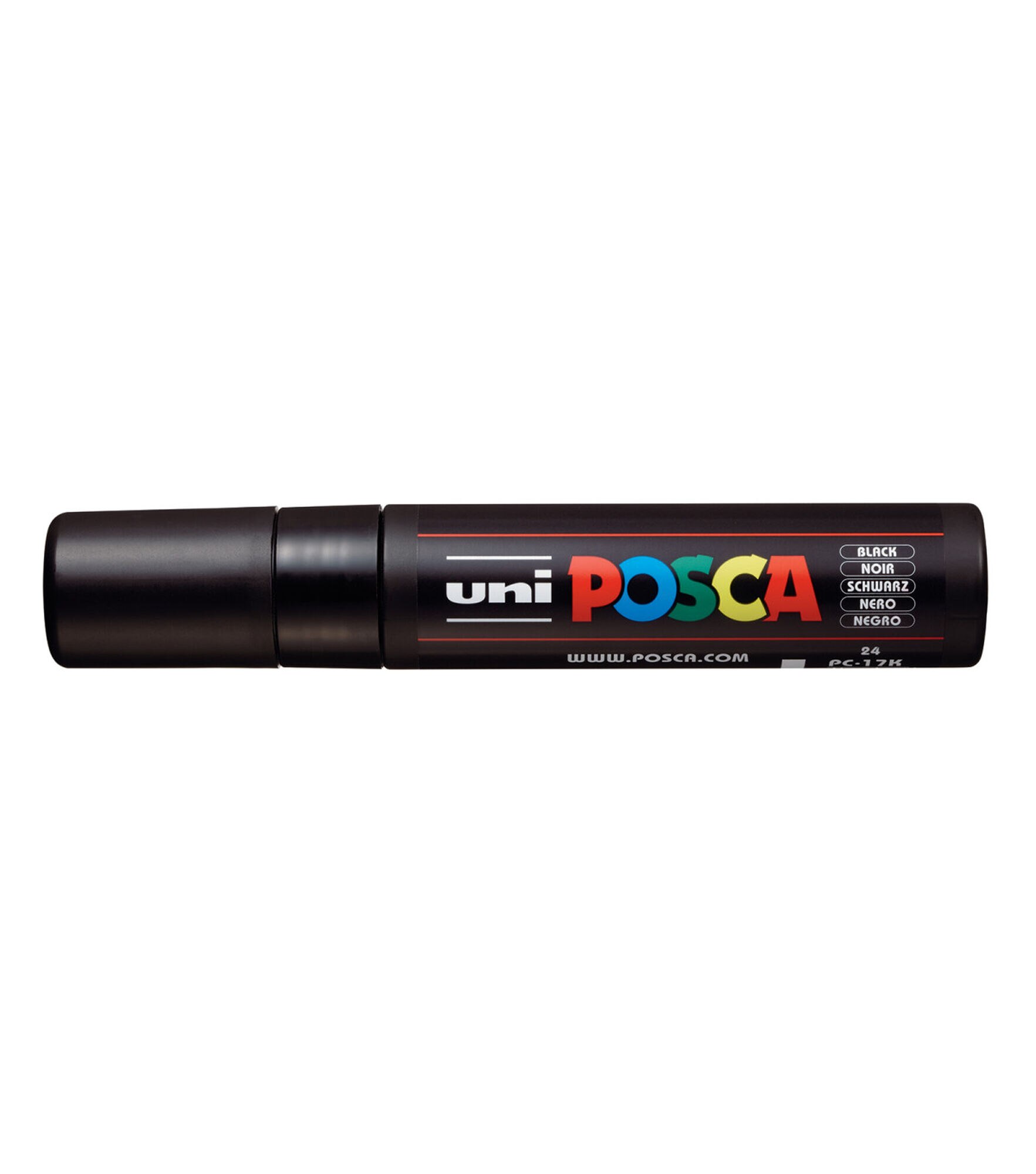 POSCA Extra Broad Brush Tip Paint Marker, Black, hi-res