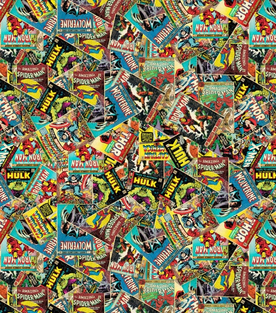 Marvel Comics Cotton Fabric  Retro Comic, , hi-res, image 2