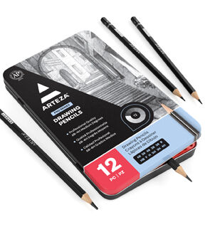 ARTEZA Drawing Bundle Hardcover Drawing pad 22cm x 28cm Pack of 2  Professional Coloured Pencils Set of 48 and Drawing Pencils Set of 12 by  ARTEZA  Shop Online for Arts  Crafts in Germany