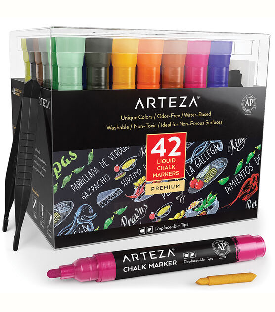 24ct Chalk Markers Fine Point Artists Assortment 