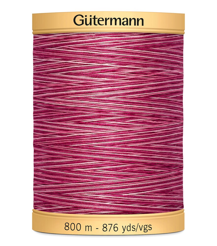 Gutermann Natural Cotton Thread 800M (876 Yards) -Variegated Colors