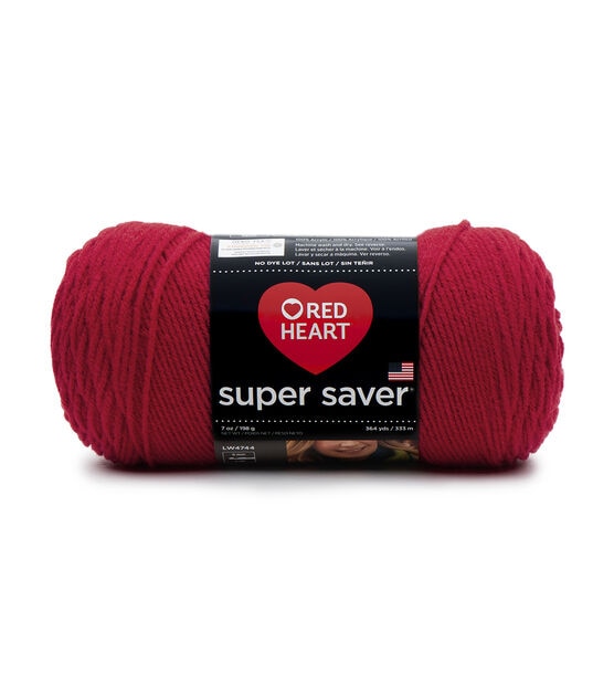 RED HEART Classic Yarn - Black (#12) 3 1/2 ozs.