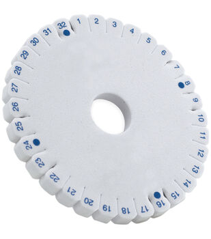 Kumihimo disk, EVA foam, white and black, 6-inch round and 3/8 inch thick  with 1-1/2 inch inside hole and 32 slots. Sold individually. - Fire  Mountain Gems and Beads