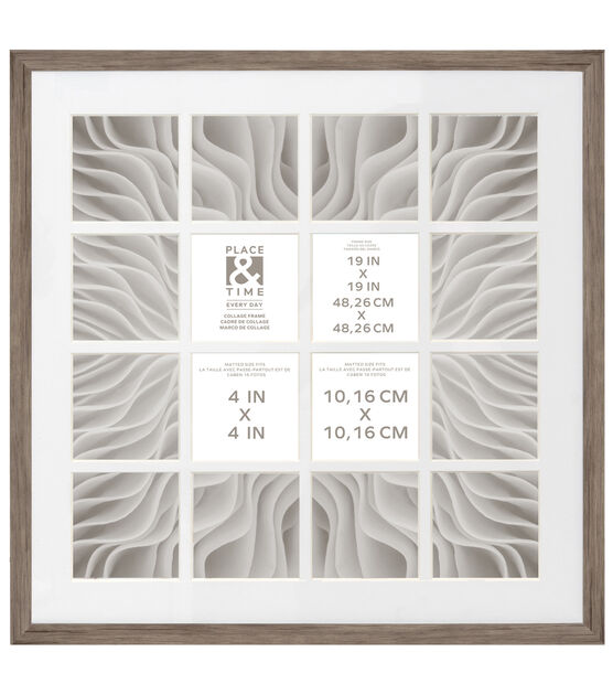 Antique White Lined Frame - 4 x 4