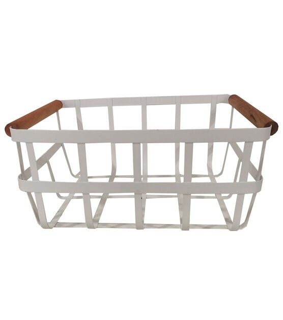 Metaltex USA Inc. Undershelf Basket, White, 12-Inch (36.38.30)