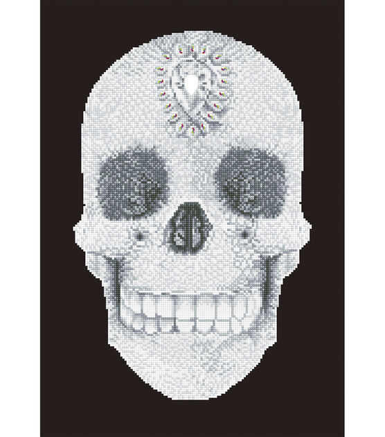 Floral Heart Skull, 5D Diamond Painting Kits