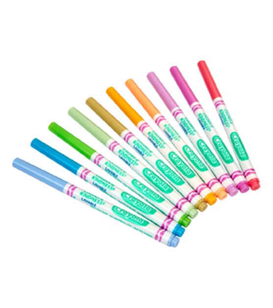 Crayola 10ct Assorted Colors of Kindness Fine Tip Markers, , hi-res, image 2