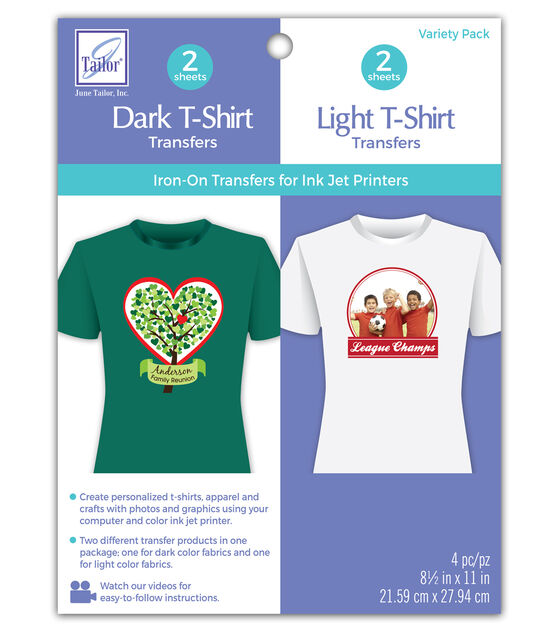 Light T-Shirt Transfers for Ink Jet Printers 