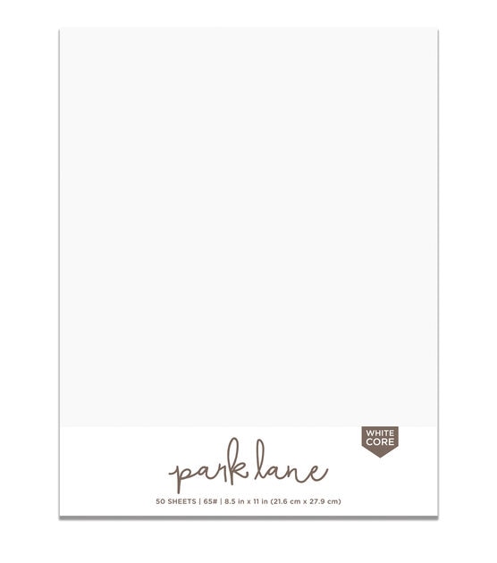 Park Lane cardstock 8.5 x 11 paper pack - white cardstock