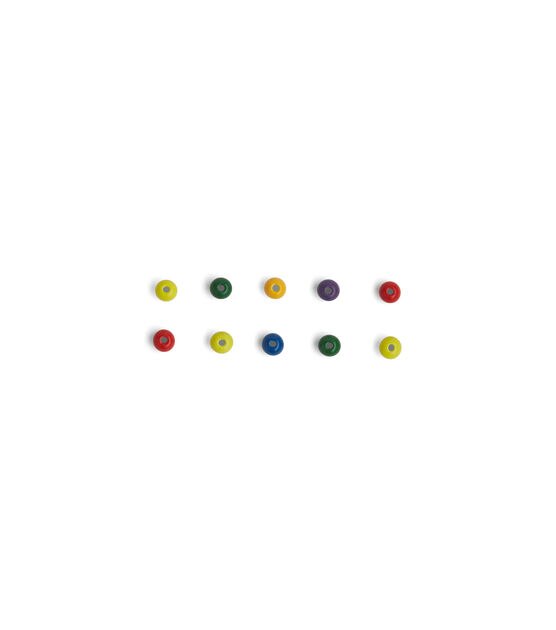 6mm Multi Colored Wooden Beads by POP!, , hi-res, image 3