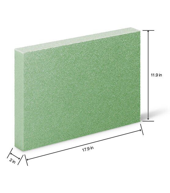 Floracraft Green Styrofoam Block