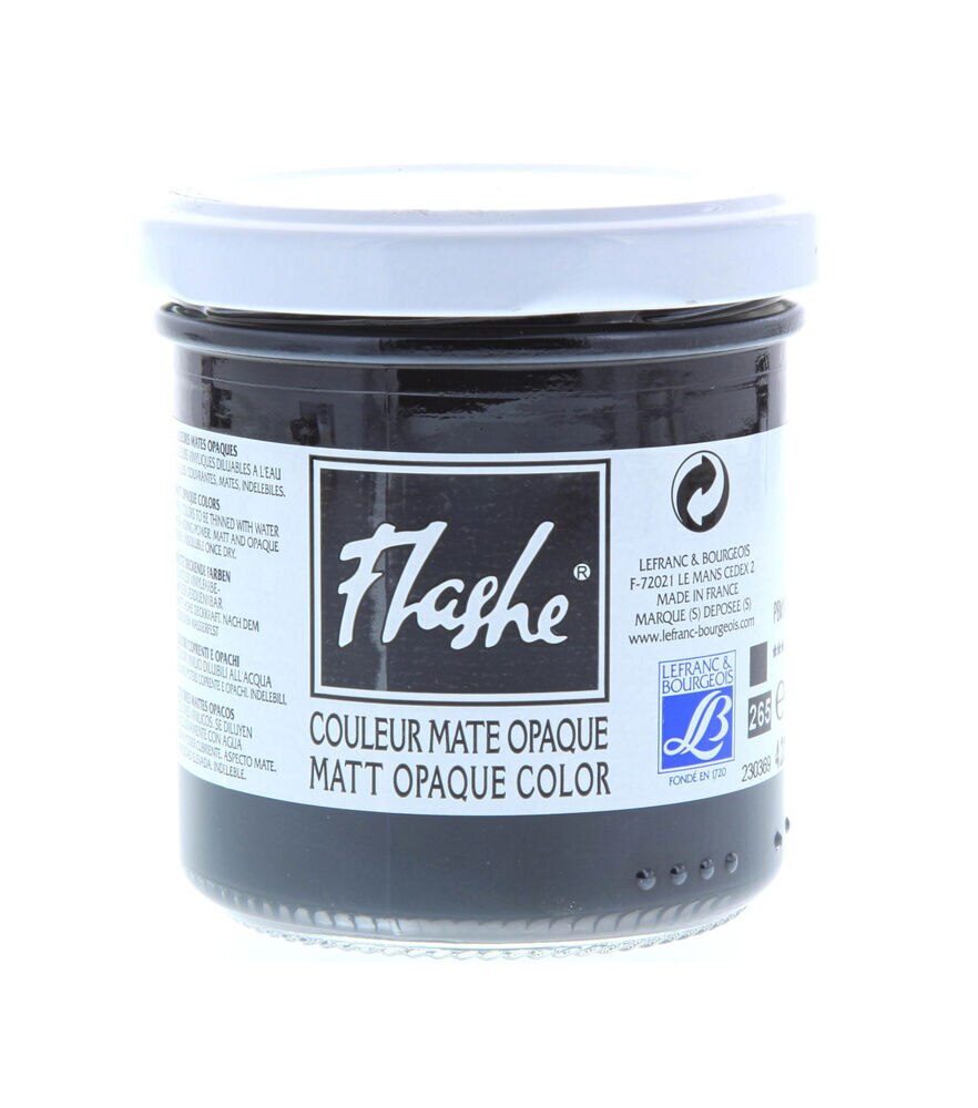 Lefranc & Bourgeois flashe acrylic color 125ml JAR YELLOW OCHRE