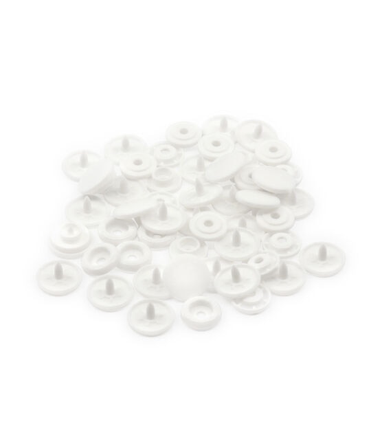 Dritz Plastic Snaps Size 20 12/Pkg-Round, White Matte Finish, 12/Pkg -  Foods Co.