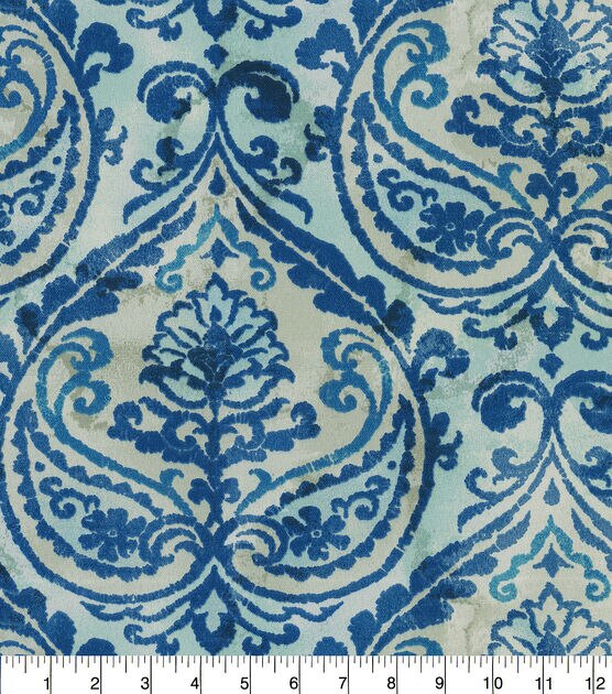 PKL Studio Outdoor Fabric-Blue Summer Medallion