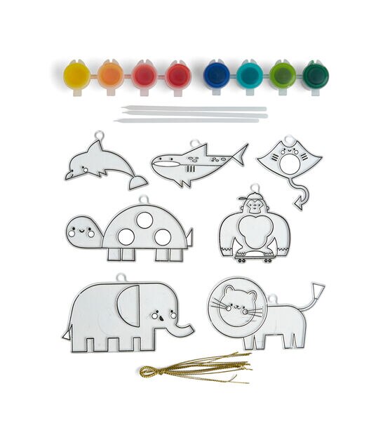 Zoo Animals Suncatcher Craft Kit – PunchofColor