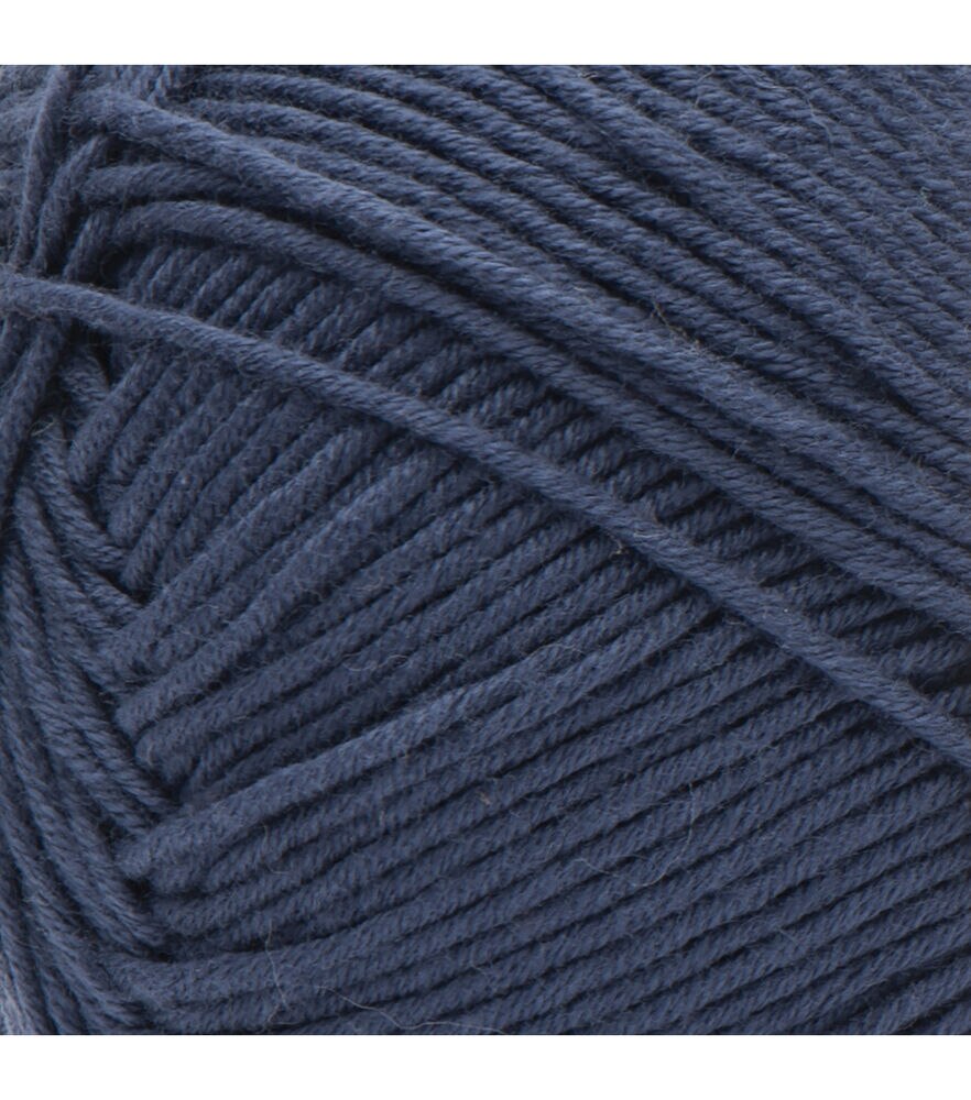 Bernat Softee 254yds Light Weight Cotton Yarn, Seaside Blue, swatch, image 6