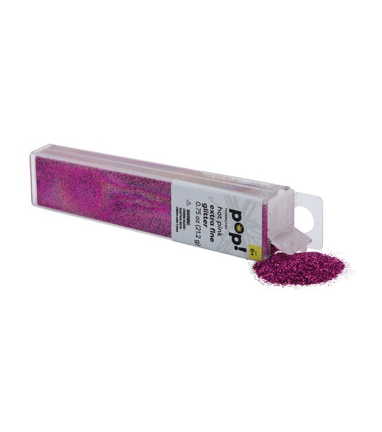 Pop! Leaf Blend Extra Fine Glitter Tapered Tube - Scarlet - Kids Craft Basics - Kids