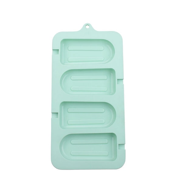 Pastry Tek Silicone Rectangle Popsicle Mold - 4-Compartment - 10 count box