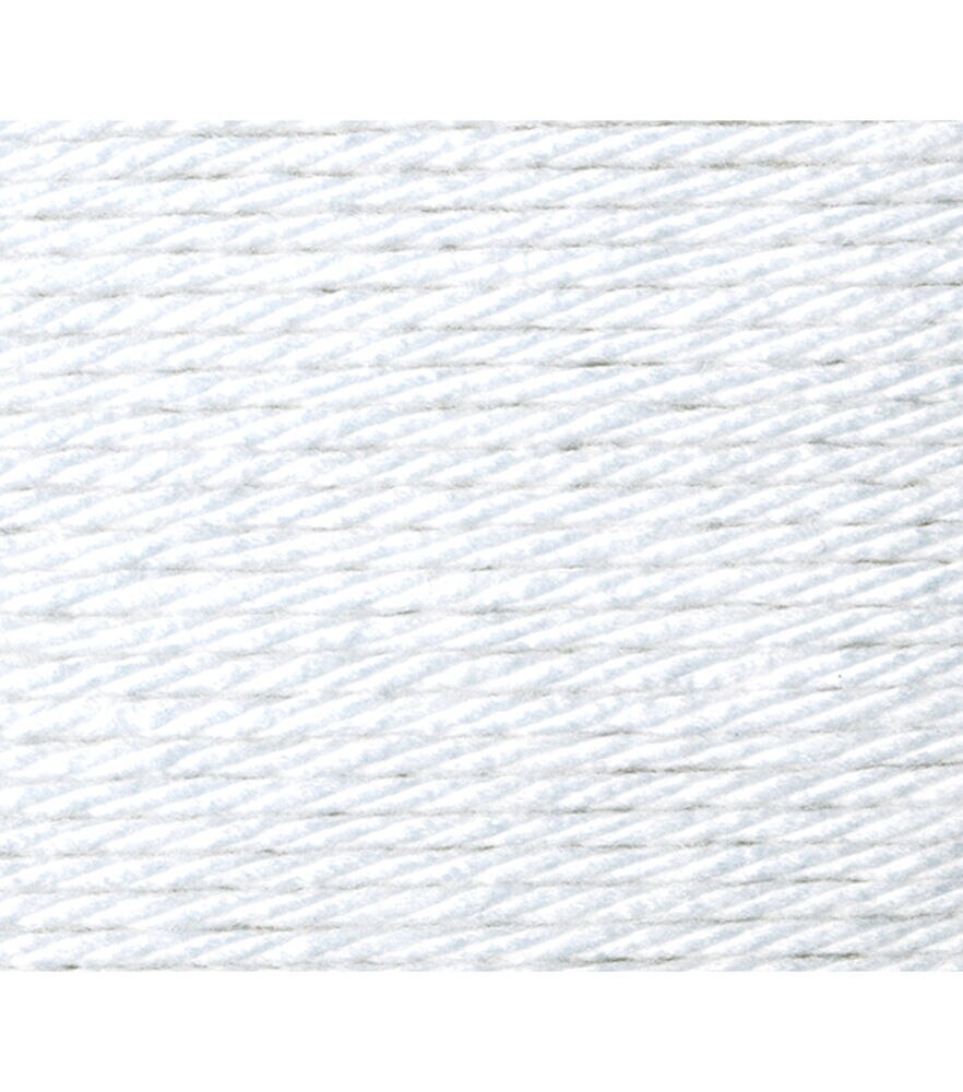 Lion Brand Hometown Super Bulky Acrylic Yarn, New York White, swatch, image 1