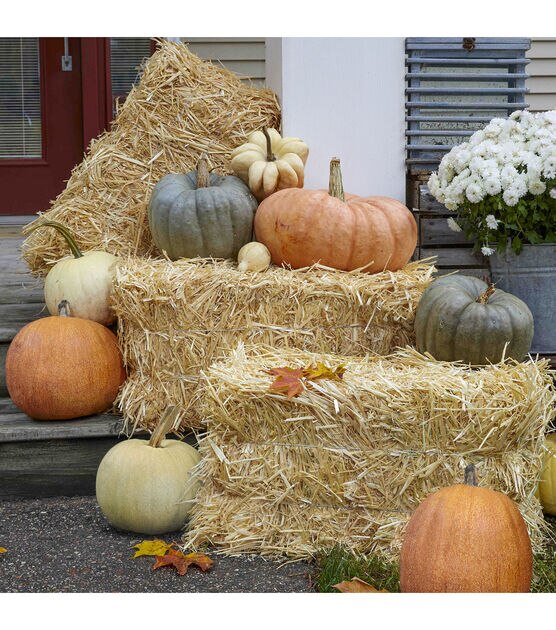 Floracraft Decorative Straw Hay Bale, 24, Fall Craft Supplies, Home Decor