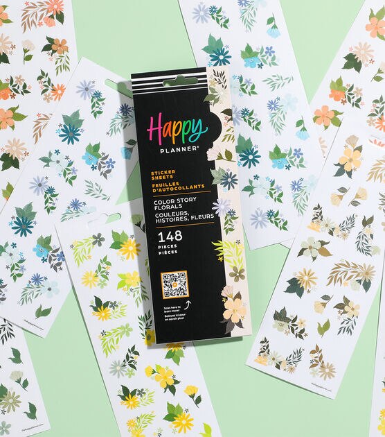 76cpc Color Story Floral Happy Planner Stickers, , hi-res, image 8