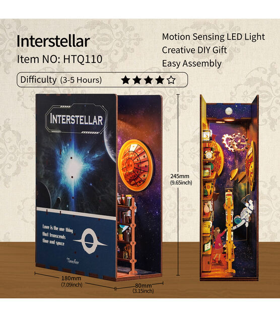 9.5" DIY Interstellar Bookend LED Puzzle, , hi-res, image 8