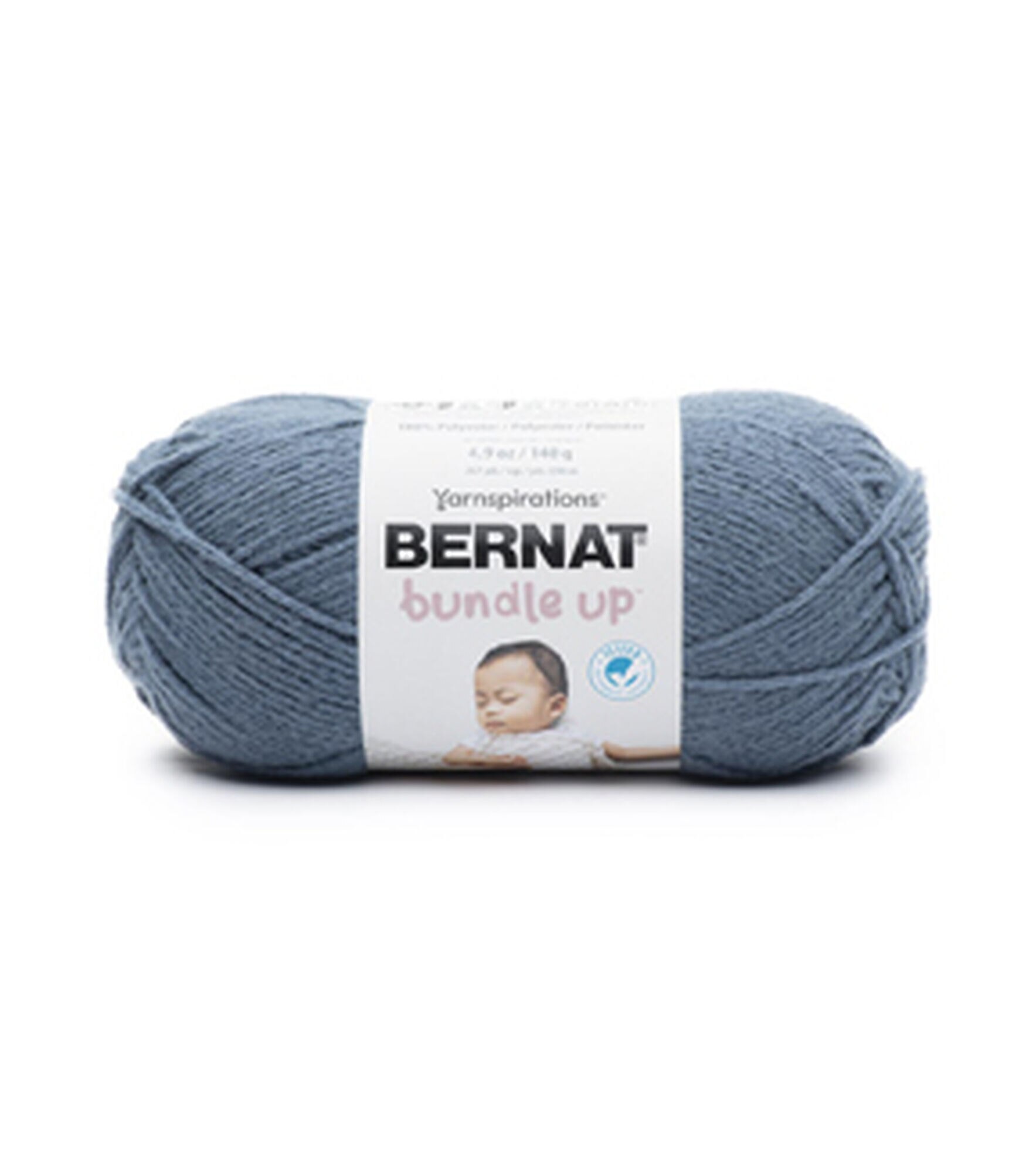 Bernat Bundle Up 244yds Worsted Polyester Yarn, Beluga, hi-res