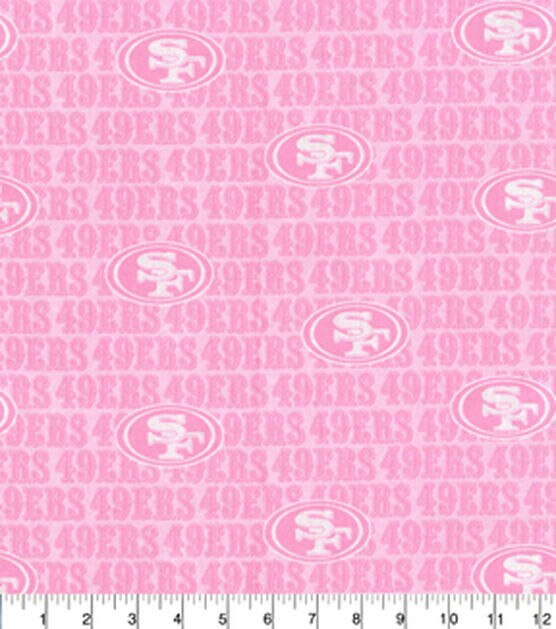 Fabric Traditions NFL San Francisco 49ers Pink Cotton Fabric