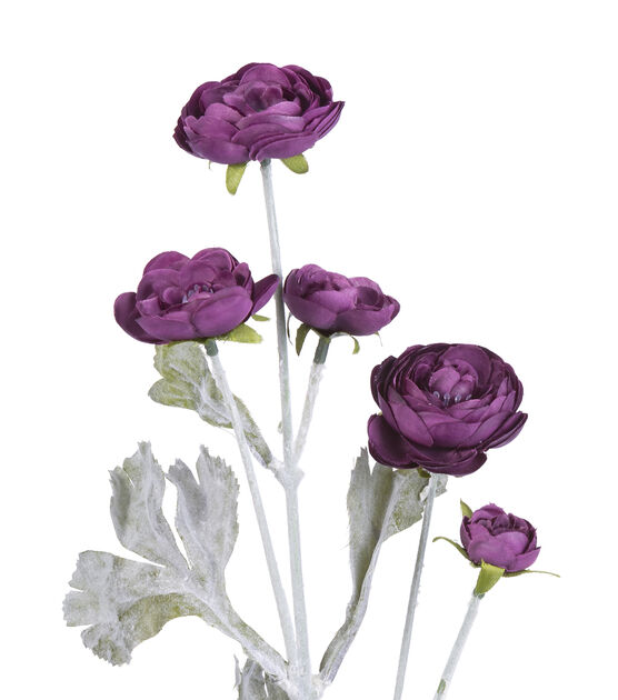 27" Purple Ranunculus Stem by Bloom Room, , hi-res, image 2