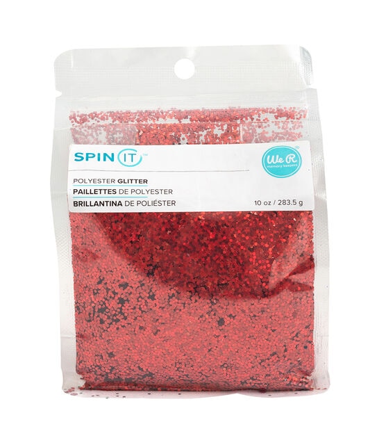 We R Memory Keepers 10oz Red Polyester Chunky Glitter
