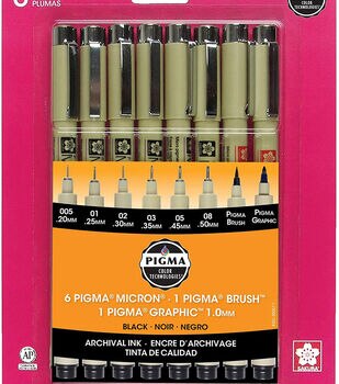 Winsor & Newton 6ct Foundation Water Color Short Handle Brushes