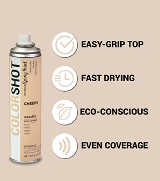 Colorshot 9oz Metallic Spray Paint, , hi-res, image 36