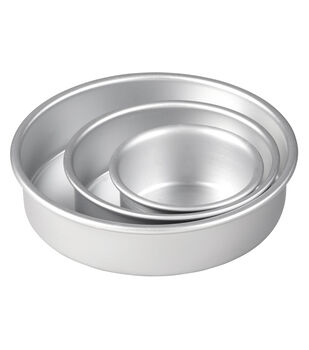  Wilton Easy Layers 5-Piece Layer Cake Pan Set, 6-Inch