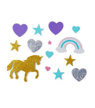 POP! Possibilities 160 pk Holographic Adhesive Foam Stickers - Hearts