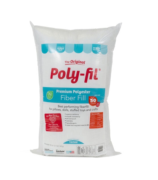 Polyester Fiber Fill Stuffed Toy Insert Pillow Inserts Pouf Fiberfill Stuffing  Filling (1 Pound)
