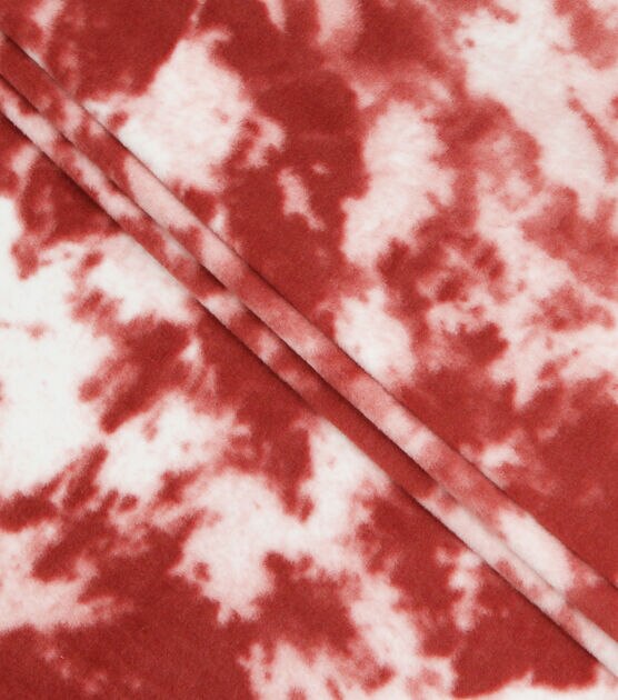 Red Tie Dye Anti Pill Fleece Fabric Joann 5789