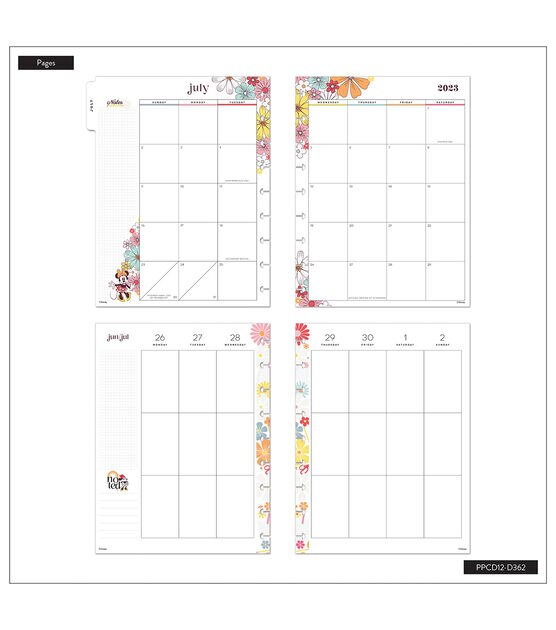 Happy Planner Classic 2023 Minnie Mouse Sunny Teacher 12 Month Planner, , hi-res, image 4