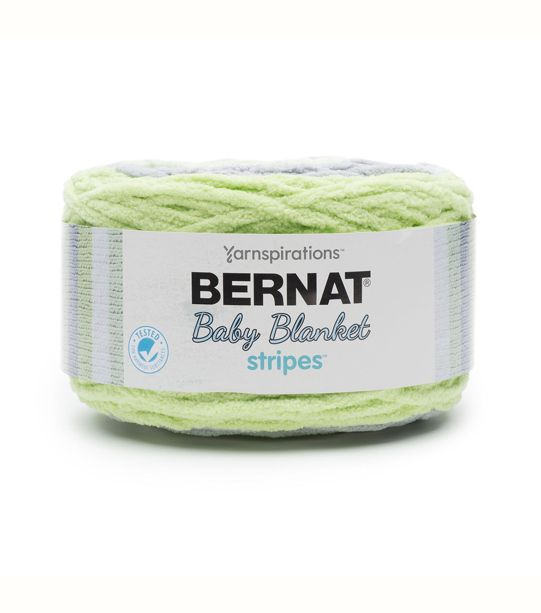 Bernat Baby Blanket Stripes 220yds Super Bulky Polyester Yarn, Sprouts, hi-res