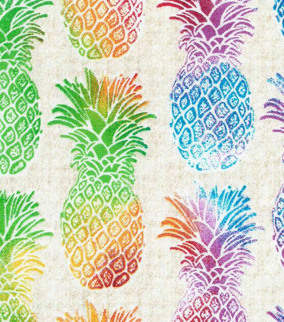 pineapple print fabric